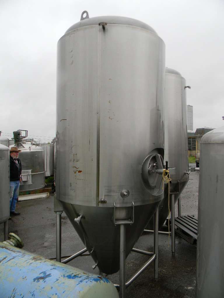 Jacketed Vertical Stainless Steel Tank 1000 Gallon 